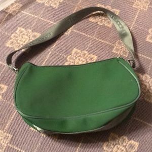 Used green Lacoste bag
